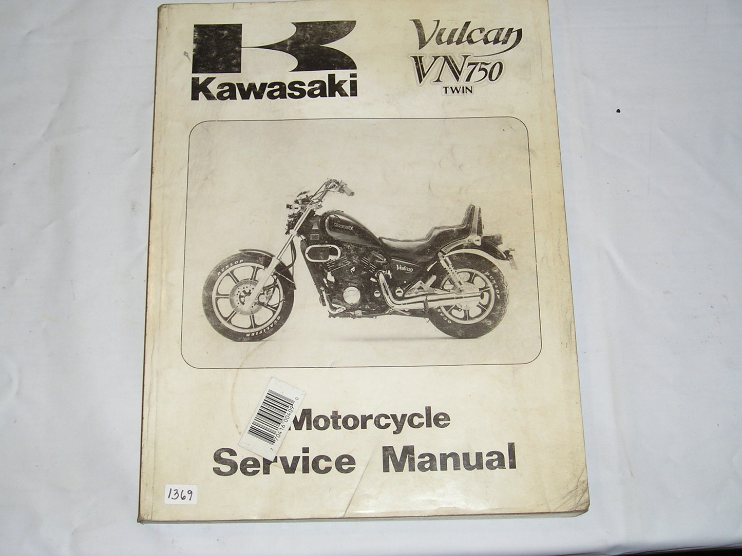 KAWASAKI VN750 Twin  Vulcan  1985-1995  Service Manual  99924-1054-10  #1369