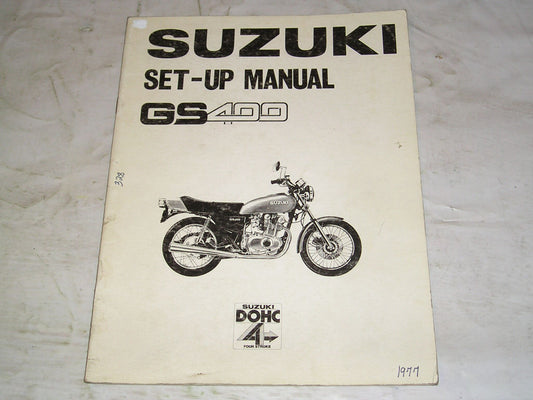 SUZUKI GS400 1977 Set-up Assembly & Preparation Manual  MS-6010  #328