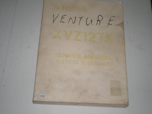 YAMAHA XVZ12T K  XVZ12TK  Venture  1983  Service Manual  31H-28197-70  #1374