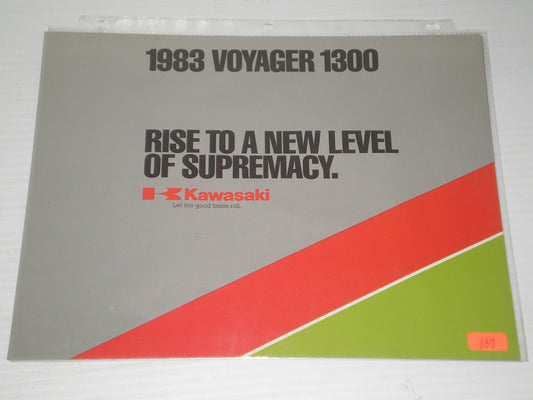 KAWASAK 1983 VOYAGER TOURING 1300 SALES BROCHUREG 137