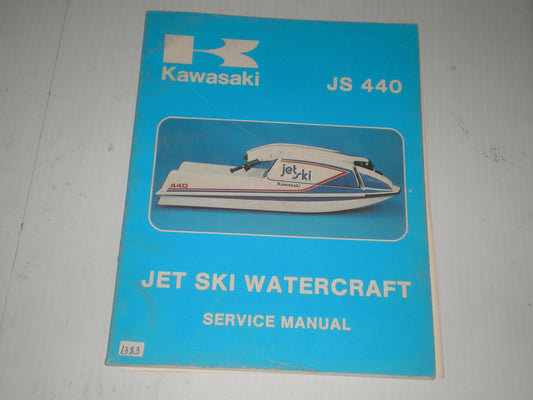KAWASAKI JS440  1977-1980  Service Manual & Supplement  99963-0001-04  99964-0110-02  #1383