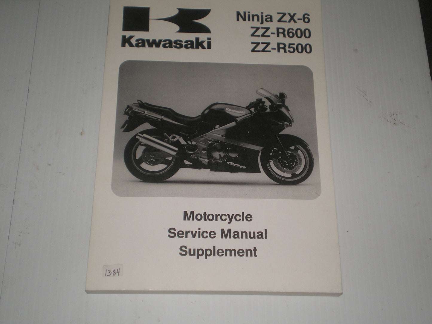 KAWASAKI ZX-6  Ninja  ZZ-R600 ZX600  ZZ-R500 ZX500  1993-2004  Service Manual  99924-1161-61  #1384