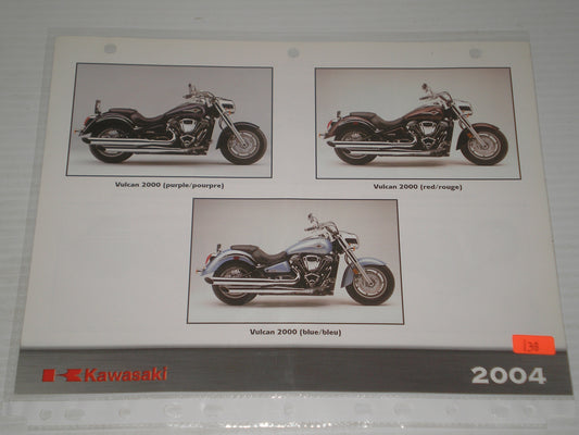 KAWASAKI 2004  1600  CLASSIC & VULCAN 2000 SALES BROCHURE 138