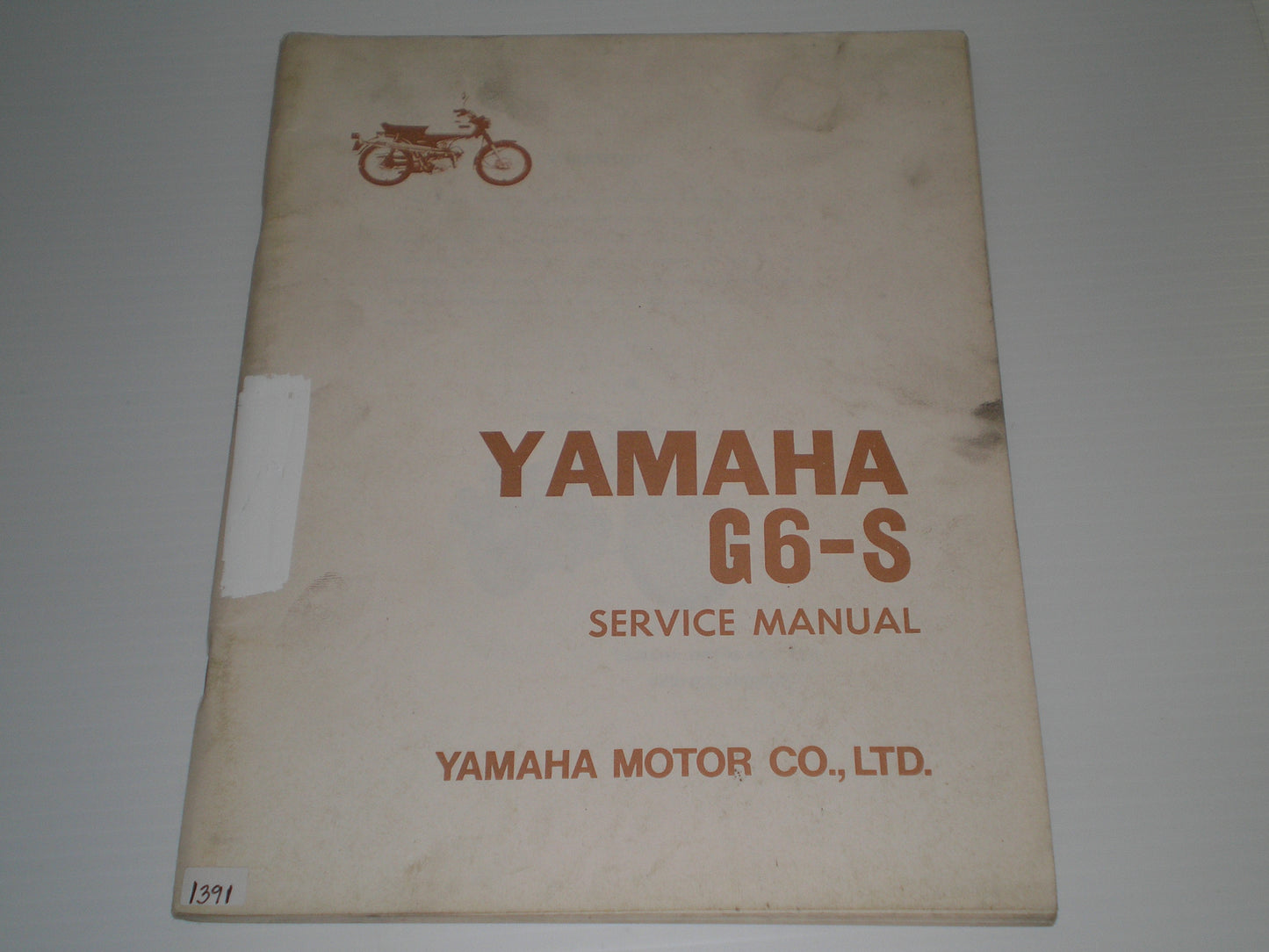 YAMAHA G6S  G6-S  1970  Service Manual   LIT-11612-32-01  #1391