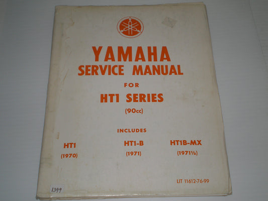YAMAHA HT1 Series  1970-1971 1/2  Service Manual  LIT-11612-76-99  #1399