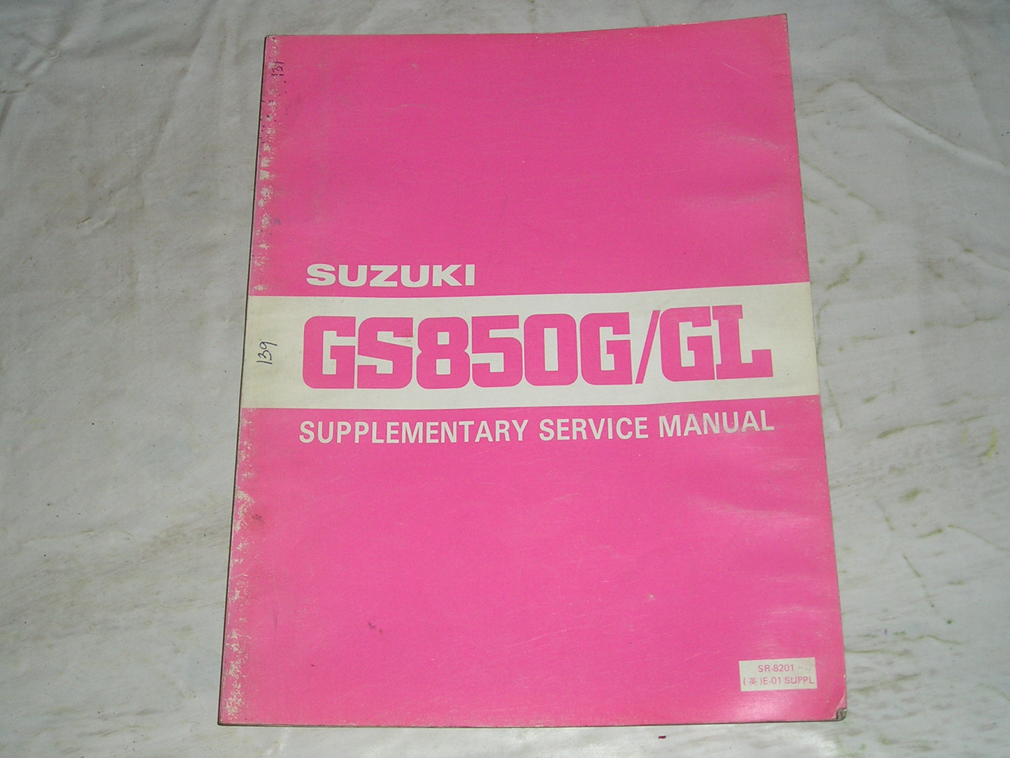 SUZUKI GS850G X & GS850GL X 1981  Service Manual Supplement  SR-8201 E-01 SUPPL  #139