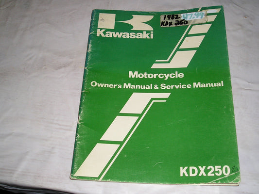 KAWASAKI KDX250 B2 1982 Owner's & Service Manual 99920-1165-01 #13