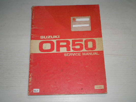 SUZUKI OR50 Rebel 1980 Service Manual SR-0550 #1402.3