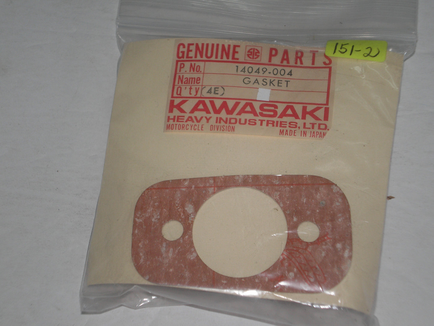 KAWASAKI KZ400 KZ440 KZ550 KZ650 KZ750 Clutch Adjusting Cap Gasket 14049-004