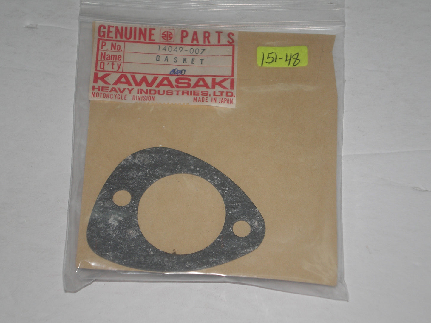 KAWASAKI KZ750 1976-1980 Clutch Adjusting Cover Gasket 14049-007