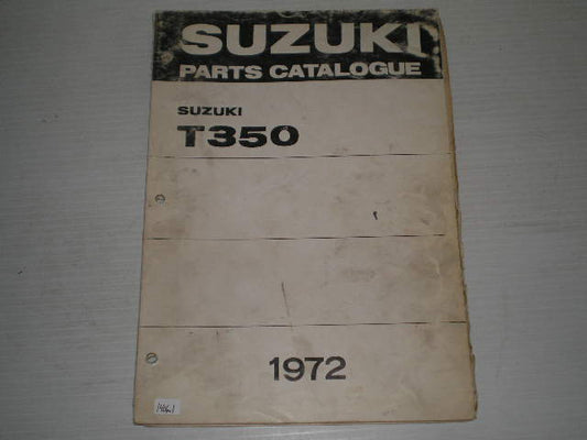 SUZUKI T350 Rebel 1972 Parts Catalogue #1406.1