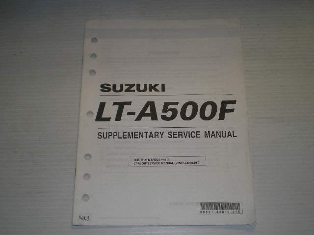 SUZUKI LT-A500F K3   2003  Service Manual Supplement  99501-444010-01E   #1413.3