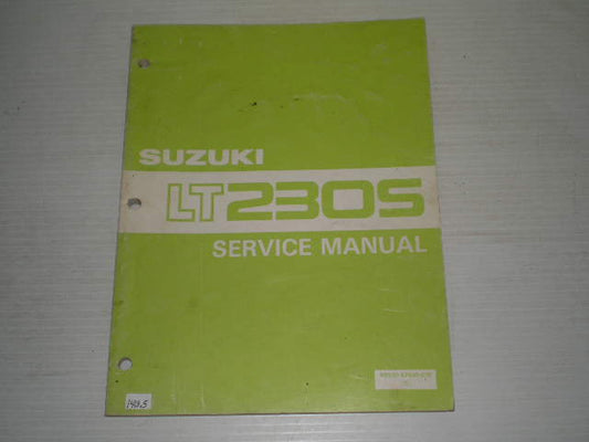 SUZUKI LT230S 1985 Service Manual 99500-42030-01E #1413.5