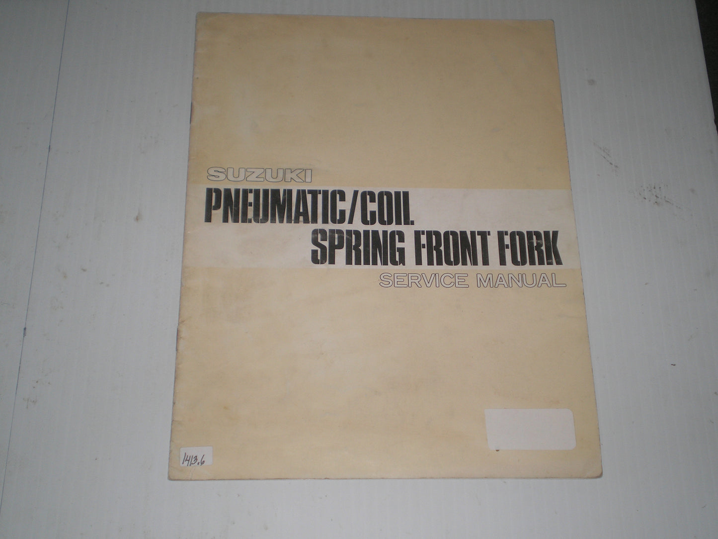 SUZUKI 1977 Pneumatic / Coil Spring Front Fork  Service Manual  #1413.6