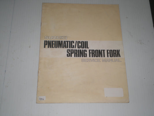 SUZUKI 1977 Pneumatic / Coil Spring Front Fork Service Manual #1413.6