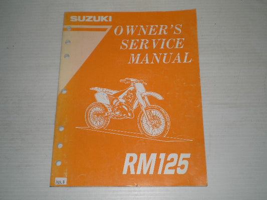 SUZUKI RM125 1996 Owner's Service Manual 99011-36E50-03A #1413.8
