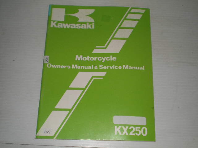 KAWASAKI KX250 C1  1983  Owner's & Service Manual  99920-1211-01  #1427