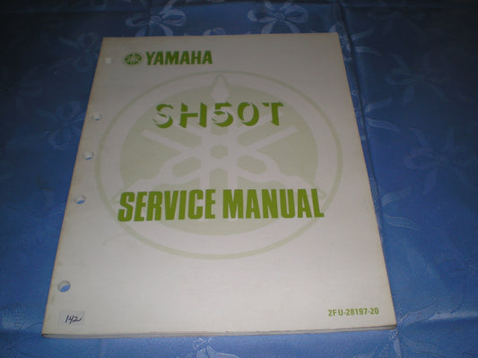 YAMAHA SH50T SH50 T 1987 Service Manual 2FU-28197-20 #142
