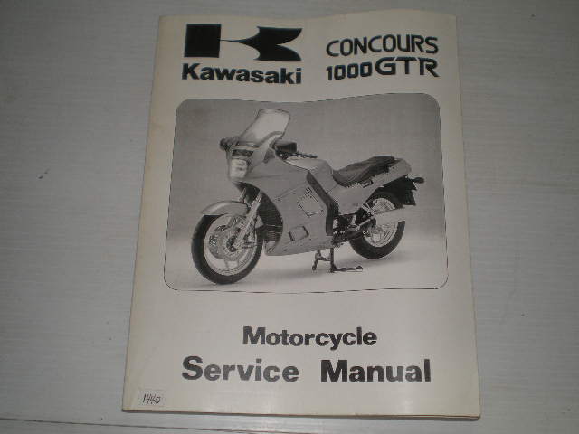 KAWASAKI ZG1000 Concours 1000 GTR  1986-1997 Service Manual  99924-1065-09  #1440
