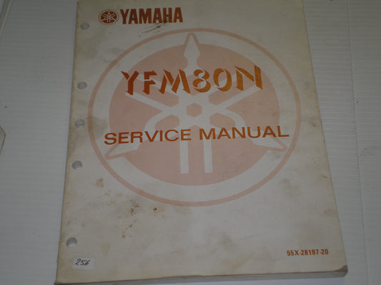 YAMAHA YFM80 N 1985  Service Manual  55X-28197-20  #256
