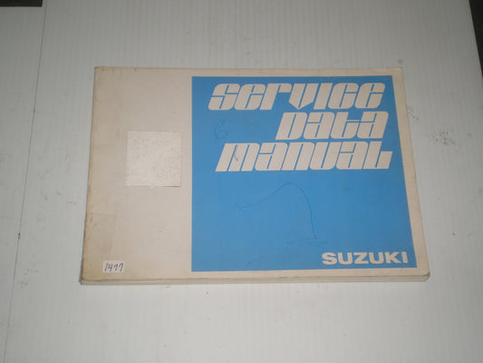 SUZUKI 1975 All Models Motorcycles Service Data Manual #1477