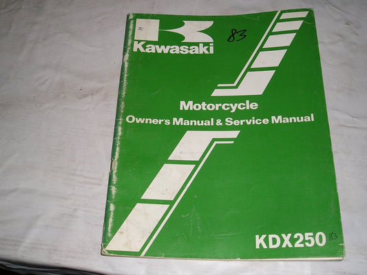 KAWASAKI KDX250 B3 1983  Owner's & Service Manual  99920-1215-01  #14