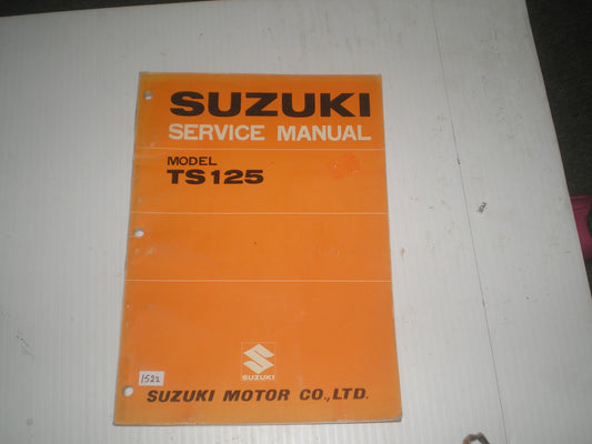 SUZUKI TS125 Duster 1978 Service Manual SR-2800 #1522