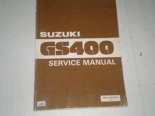 SUZUKI GS400 1980  Service Manual  99500-34010-01E  #1523
