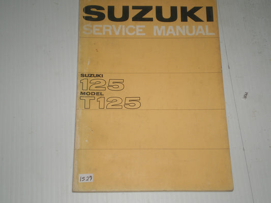 SUZUKI 125 T125 Stinger 1967 on Service Manual #1527