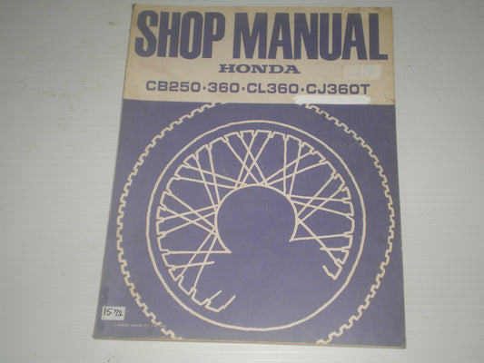 HONDA CB250 CB360 CL360 CJ360  1976  Service Manual  6136905  #1572
