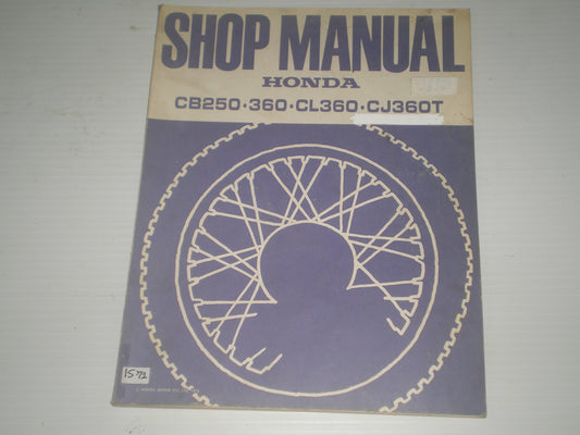 HONDA CB250 CB360 CL360 CJ360 1976 Service Manual 6136905 #1572
