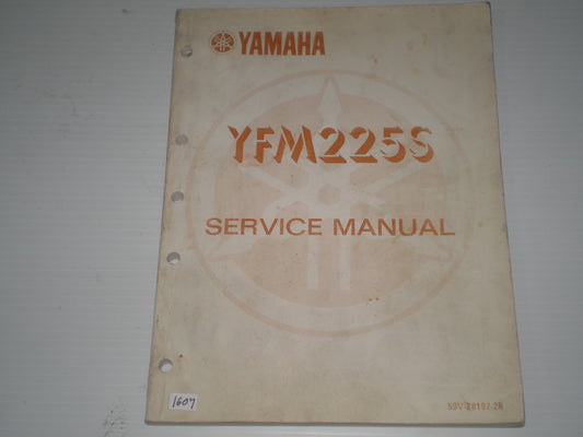 YAMAHA YFM225 S  Moto 4 ATV  1986  Service Manual  59V-28197-28  #1607