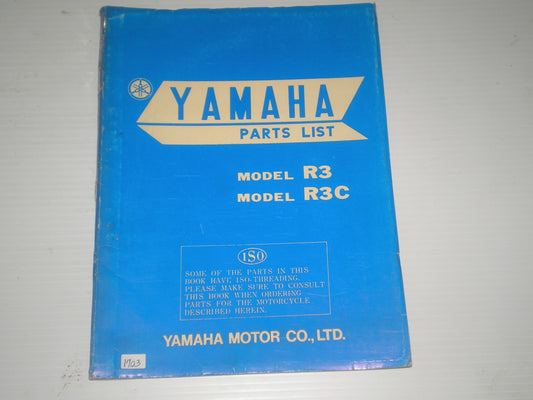 YAMAHA R3 Grand Prix  & R3C  Parts List / Catalogue  #1703