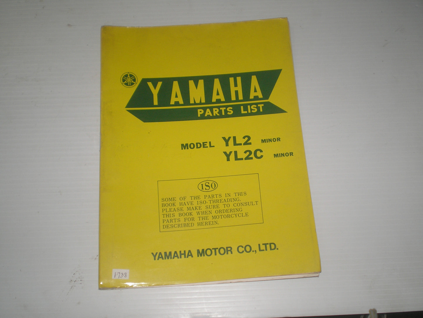 YAMAHA YL2  YL2C  Minor  1969  Parts List / Catalogue  #1738