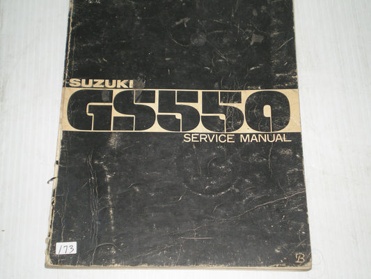 SUZUKI GS550 1977  Factory Service Manual  SR-8100  #173