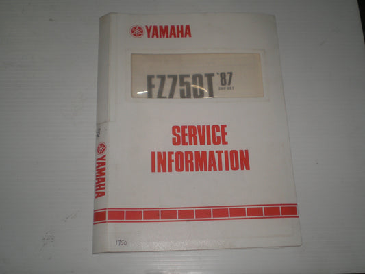 YAMAHA FZ750 T  Fazer 1987  Dealer Service Information  2MF-SE1  #1750