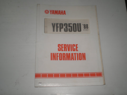 YAMAHA YFP350 U Terra Pro ATV 1988  Dealer Service Information  2TX-SE1  #1751
