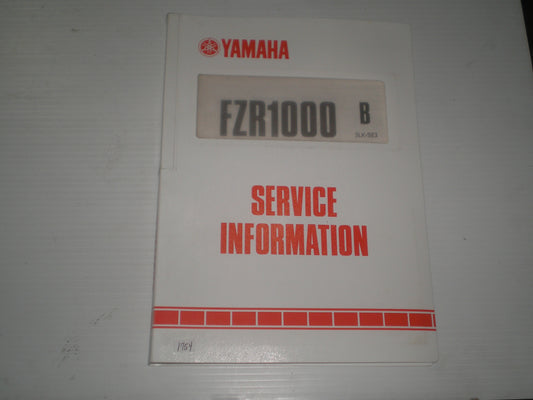 YAMAHA FZR1000 B 1991  Dealer Service Information  3LK-SE3  #1754