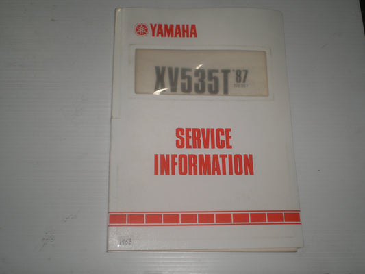 YAMAHA XV535 T  Virago 535  1987  Dealer Service Information  2JV-SE1  #1758