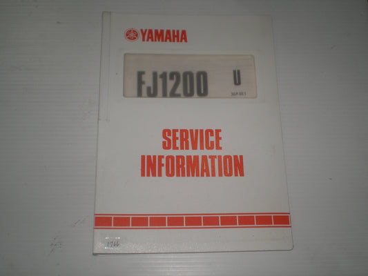YAMAHA FJ1200 U 1988  Dealer Service Information  3GP-SE1  #1766