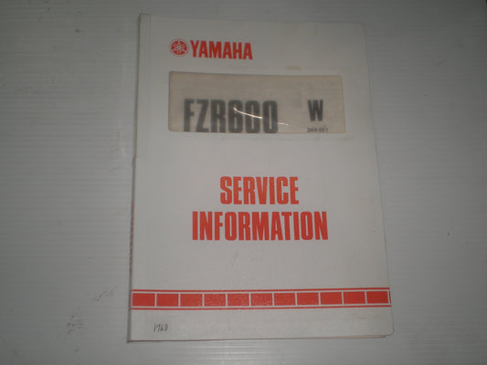 YAMAHA FZR600 W 1989  Dealer Service Information  3HH-SE1  #1768