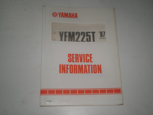 YAMAHA YFM225 T 1987  Dealer Service Information  2HT-SE1  #1770