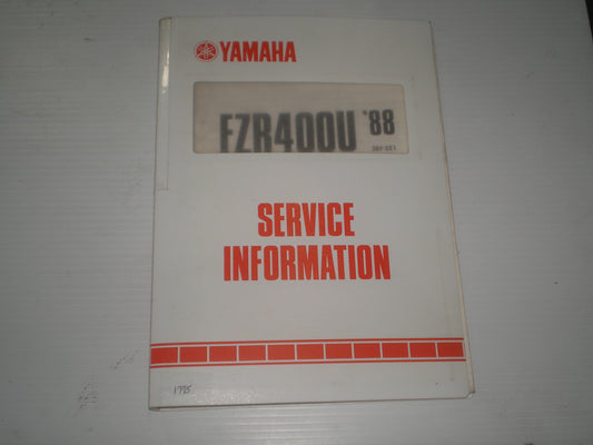 YAMAHA FZR400 U 1988  Dealer Service Information  3BF-SE-1  #1775