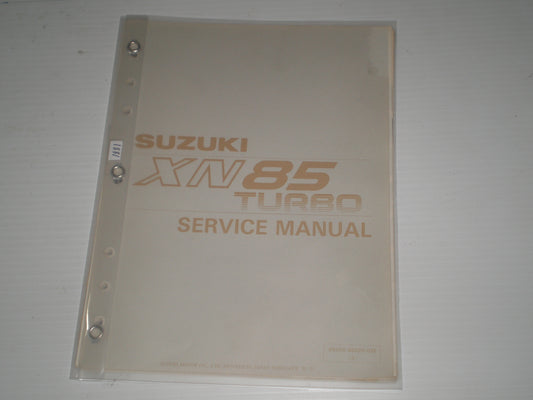 SUZUKI XN85 Turbo 1983 Service Manual 99500-36020-03E #1881