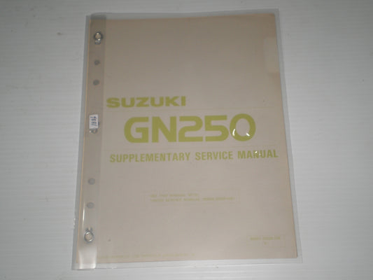 SUZUKI GN250 D 1984 Service Manual Supplement  99501-32030-03E  #1886