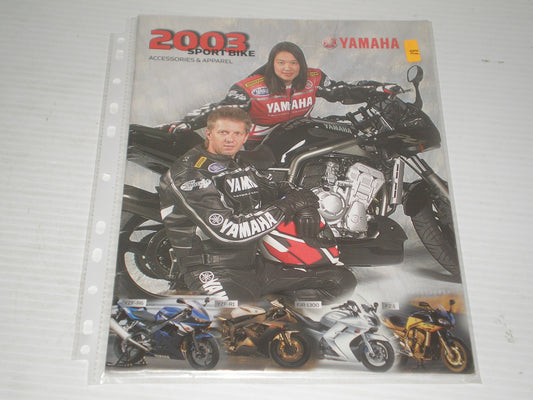 YAMAHA 2003 SPORT BIKE VINTAGE SALES BROCHURE 18