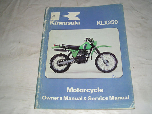 KAWASAKI KLX250 A2 1980  Owner's & Service Manual  99920-1075-01 #25