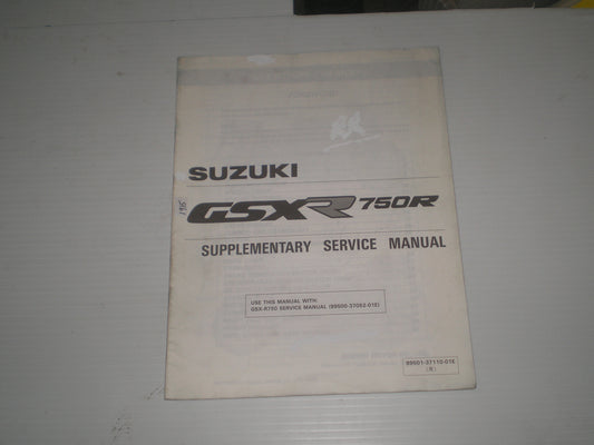 SUZUKI GSX-R750RK 1989  Service Manual Supplement  99501-37110-01E  #1915