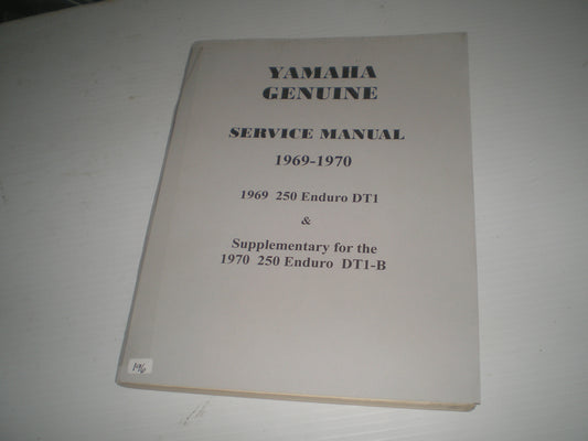 YAMAHA DT1 DT1B  250 Enduro  1969 1970  Service & Supplementary Manual  #196
