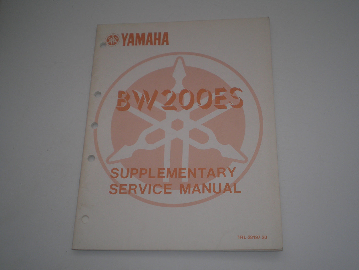 YAMAHA BW200 ES  Big Wheel Electric Start  1986  Service Manual Supplement  1RL-28197-20  #1617